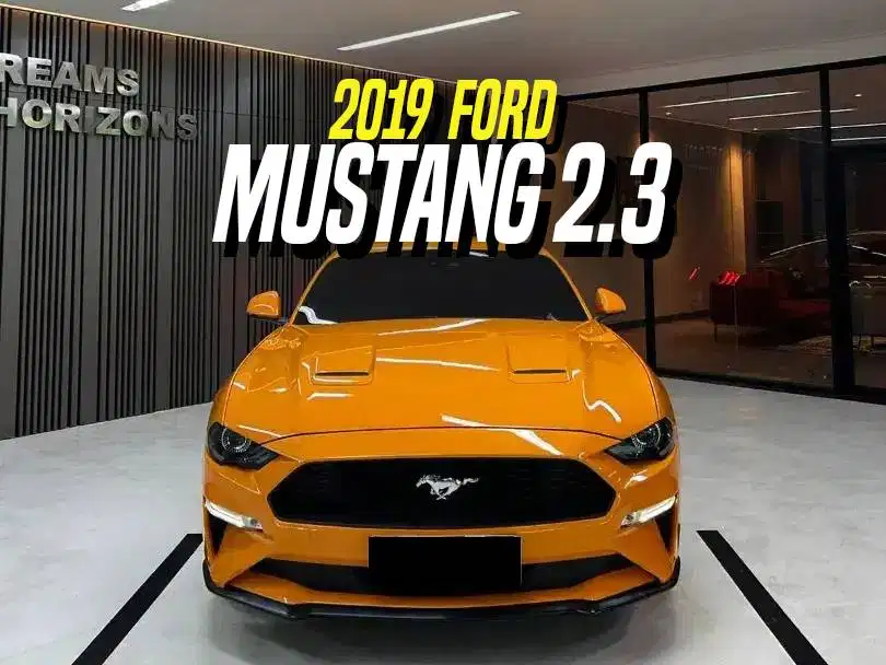 Ford Mustang 2.3 Ecoboost 2019 Facelift Orange on Black Oranye Oren