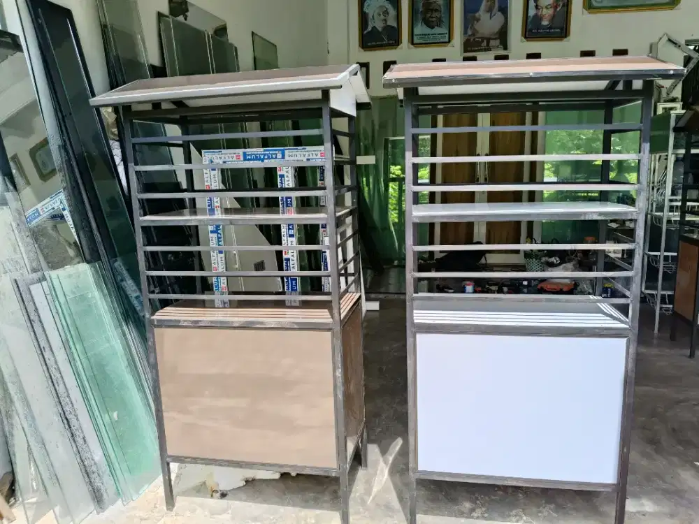 Jual rak bensin rangka besi atap dan rak aluminium