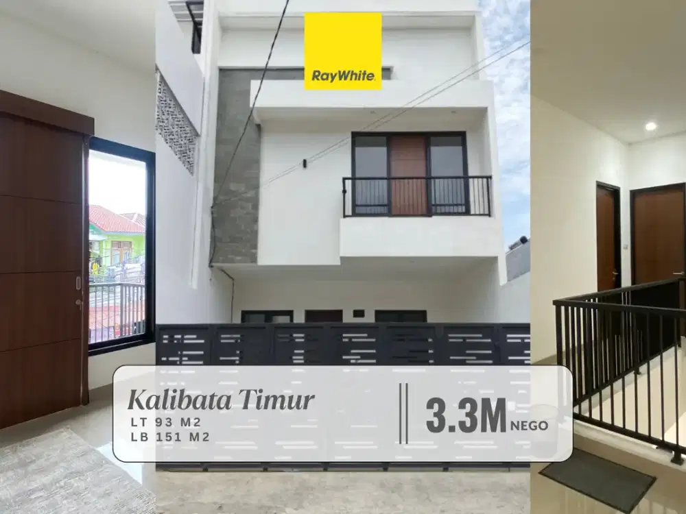 Dijual Murah! Rumah Minimalis Brand New di Kalibata Timur dekat Jl Pasar Minggu Jakarta Selatan