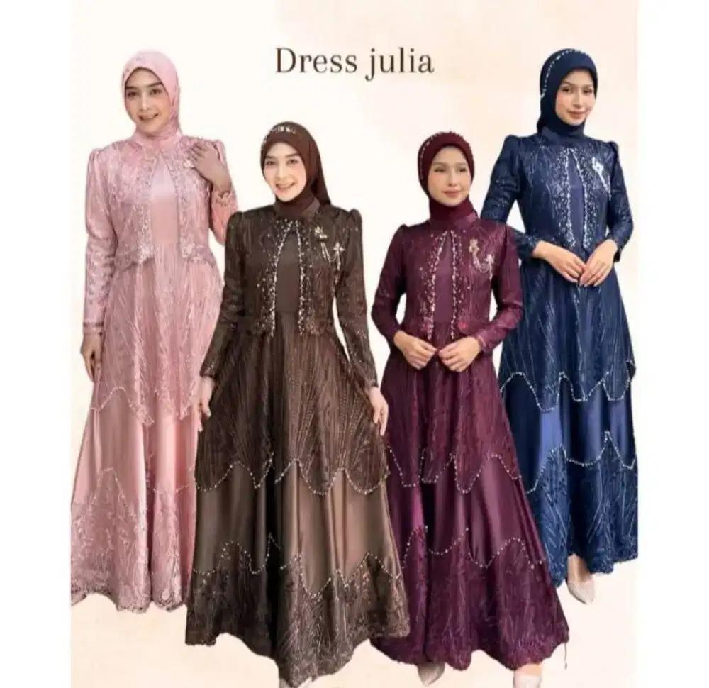 Gaun pesta wanita remaja mewah simpel