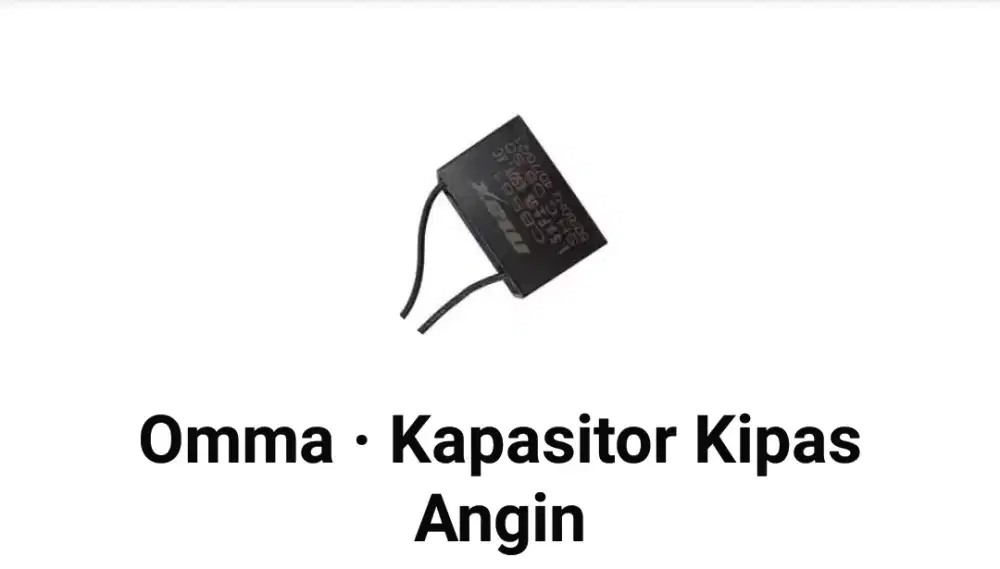 Jual Kapasitor Kipas Angin