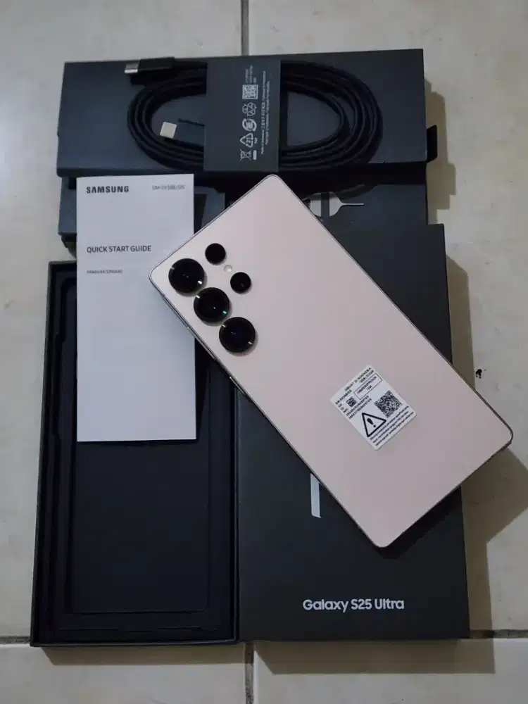 Samsung S25 Ultra 5G 12/512Gb, warna Pink Gold SEIN, 99,9% Sempurna