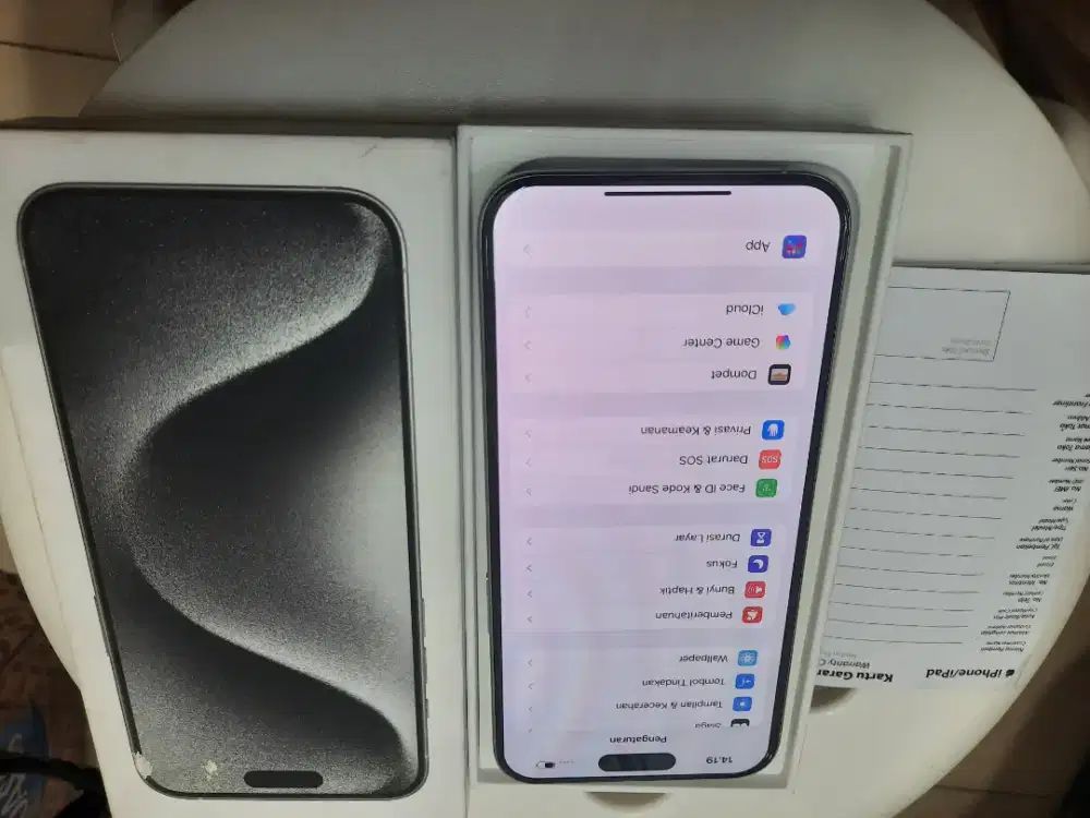 FS iphone 15 PM 256gb white resmi