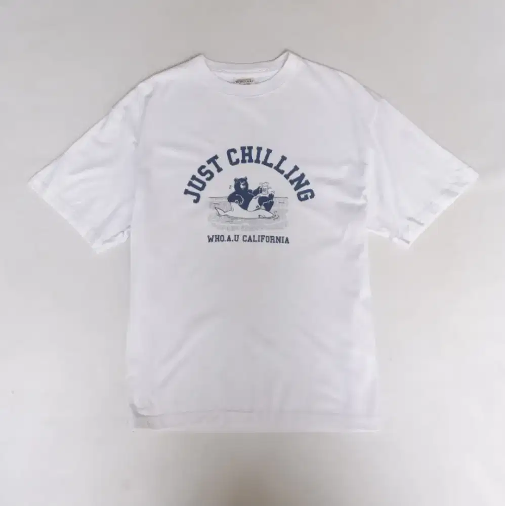 Who au kaos putih size S fit M