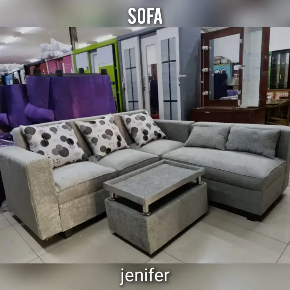 Sofa Jenifer L .sofa ruang tamu
