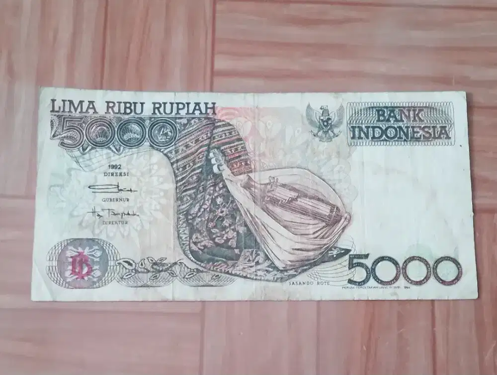 Uang Kertas 5000 Thn 1992