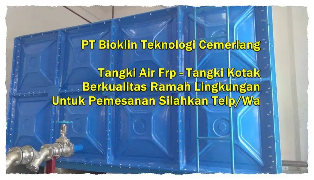 TANGKI AIR FIBERGLASS - GROUND TANK - PANEL FRP - ROOF TANK FRP
