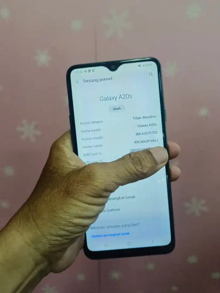 Sqmsung A20s ram 3/32