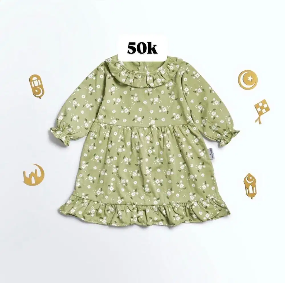 Dress bayi hijau
