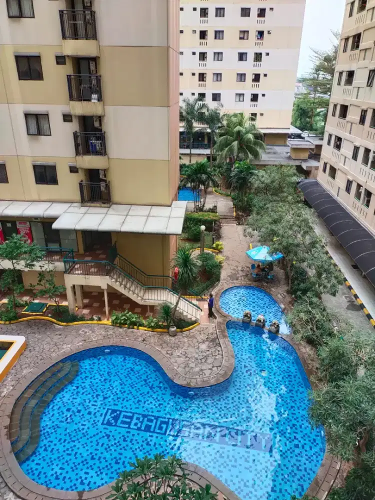 Disewakan apartement studio lantai rendah