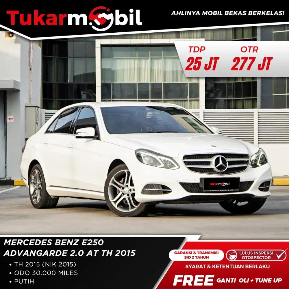 [BERGARANSI] MERCEDES BENZ MERCY E250 ADVANGARDE 2.0 TAHUN 2015 LOW KM