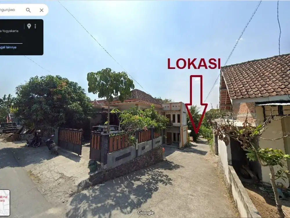 tanah di bangunjiwo kasihan bantul dekat Kampus UMY yogyakarta