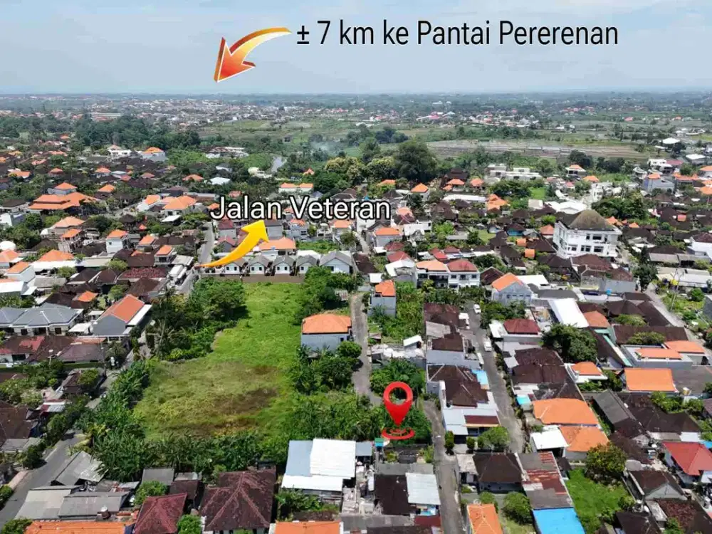 Tanah Datar strategis 15 Menit ke Canggu Bali