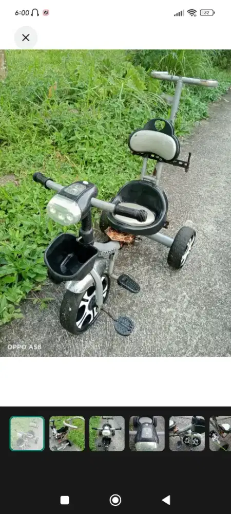 Sepedah Anak Aviator Grey Black