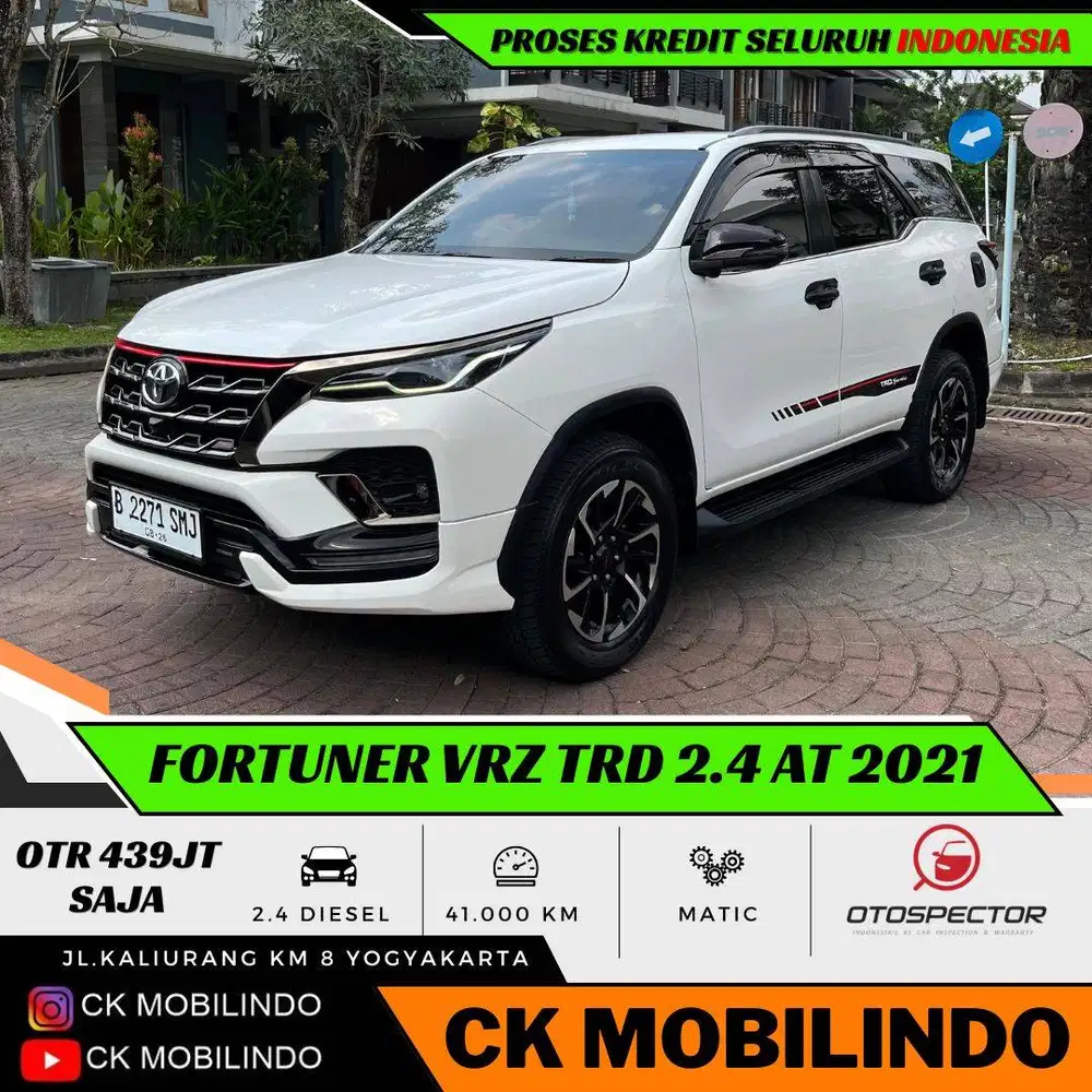 Fortuner VRZ TRD Sportivo Matic 2021 Diesel Istimewa Bisa Kredit