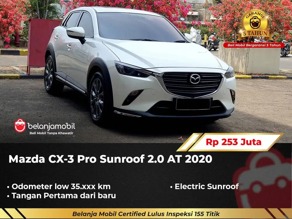 [ GARANSI 5TH ] Mazda CX-3 CX3 CX 3 Pro Sunroof 2.0 AT 2020/2021