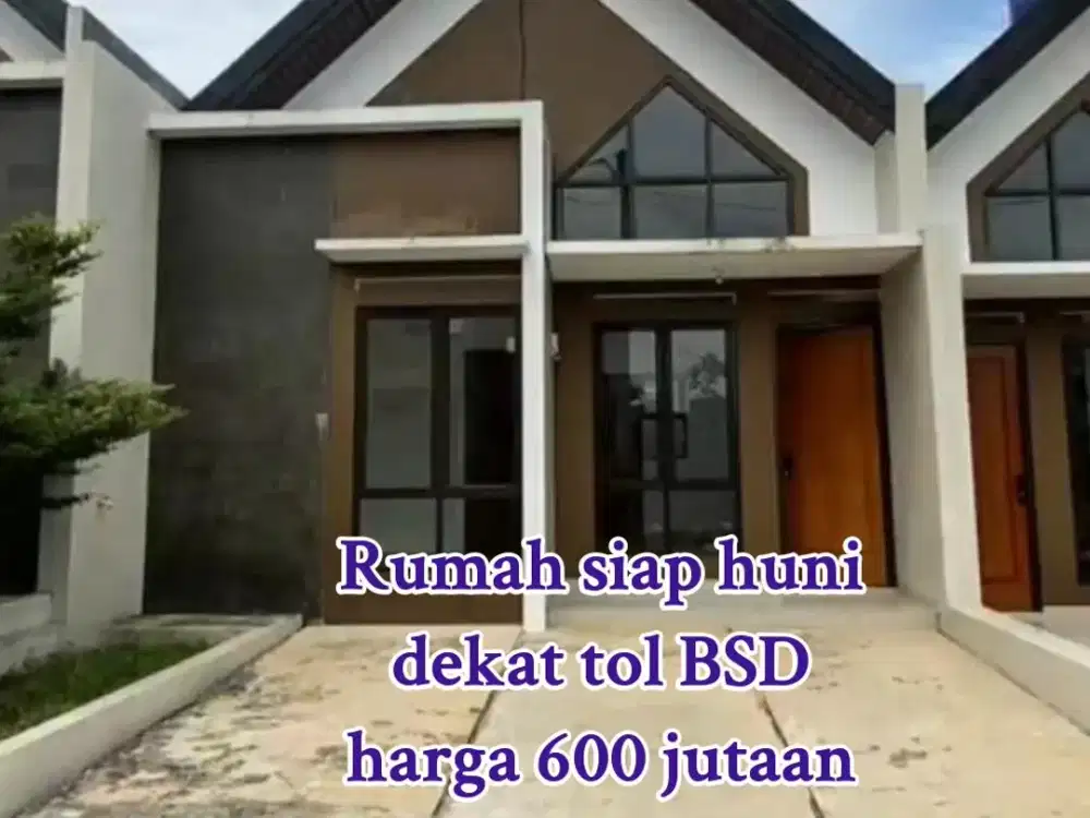 Rumah 1 lantai pamulang ready stock strategis dekat stasiun dan tol bsd