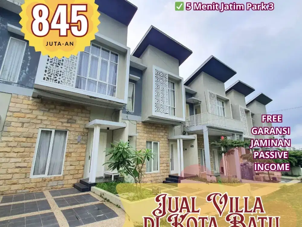 Dijual Cepat! Villa Strategis di Junrejo, Kawasan Wisata Batu