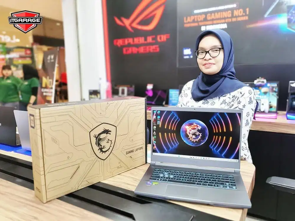 MSI Thin 15 i7 RTX 3050 Laptop Gaming Kencang 144Hz Harga Termurah!!!
