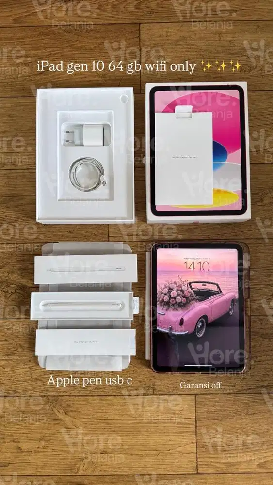 iPad gen 10 64 gb wifi only dan apple pencil usb c