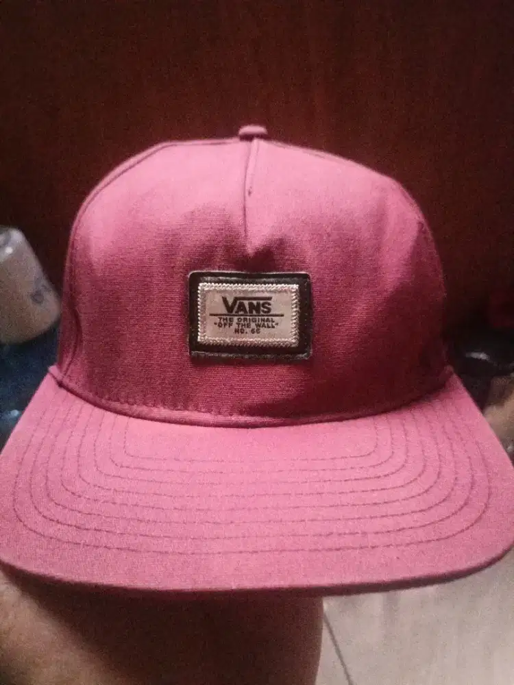 Topi Snapback VANS Maroon Second Branded ORIGINAL