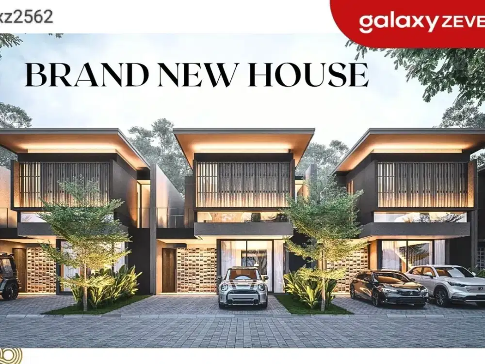 JUAL RUMAH BARU MINIMALIS TROPIS LINGKUNGAN NYAMAN TENANG CENTRAL PARK MULYOSARI