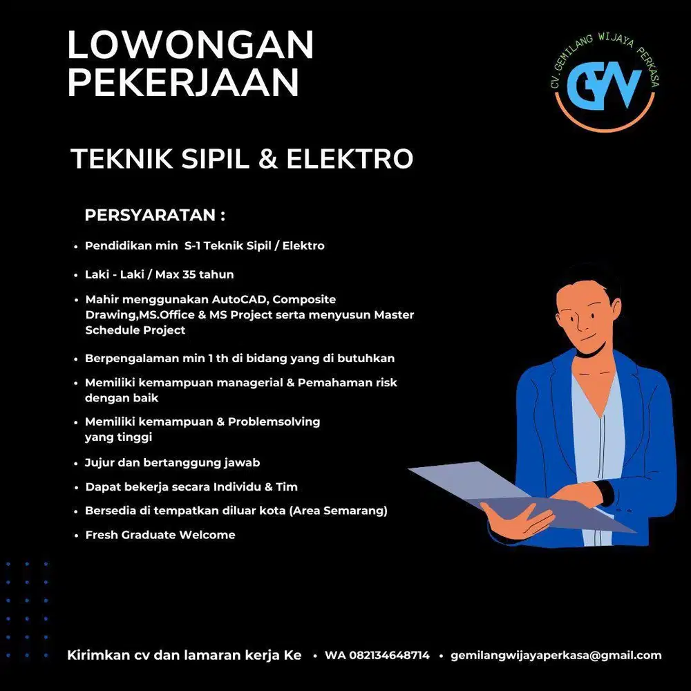 LOKER TEKHNIK SIPIL & ELEKTRO