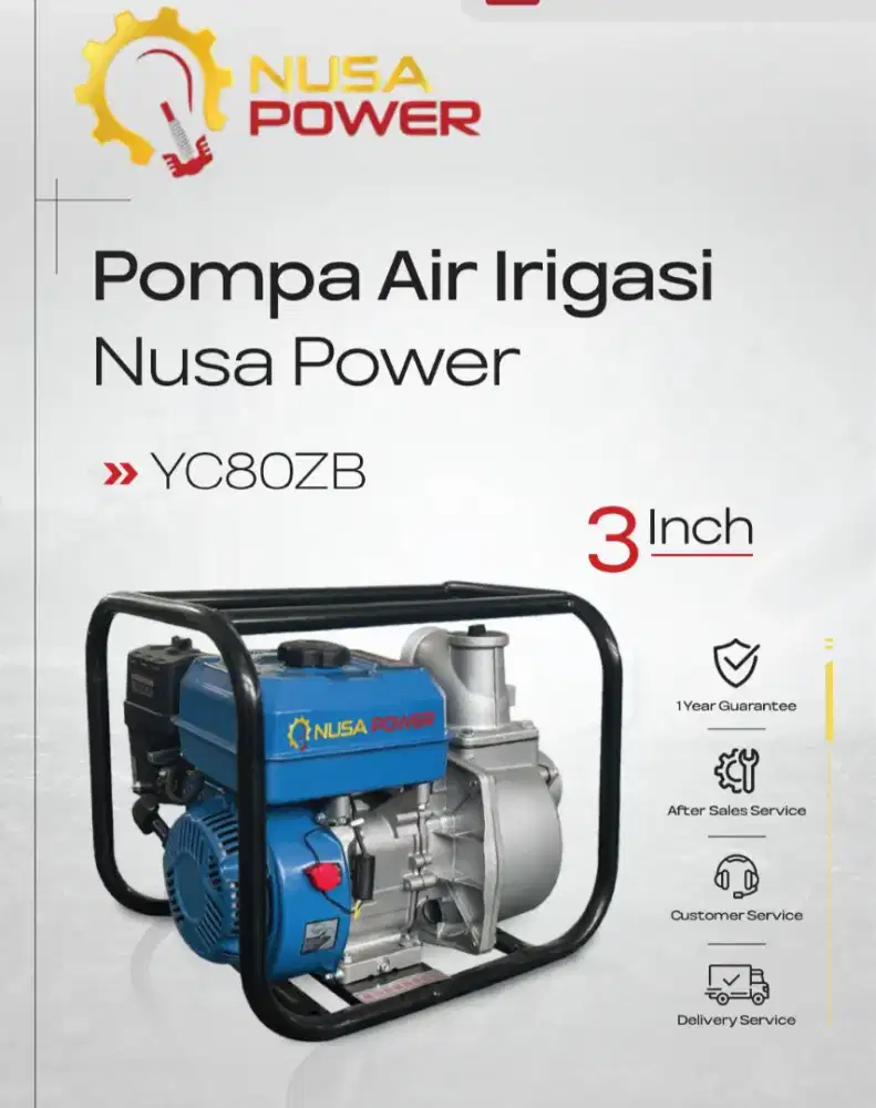 Pompa Irigasi ukuran 3 & 4 inch