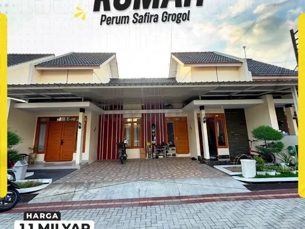 Rumah Cluster Modern Siap Huni (Bisa Sewa Furnished) di Perum Safira Grogol, Telukan