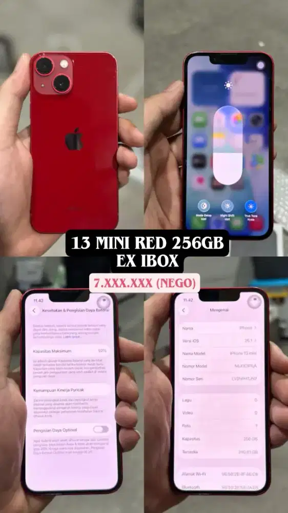Iphone 13 Mini Red 256GB ex Ibox