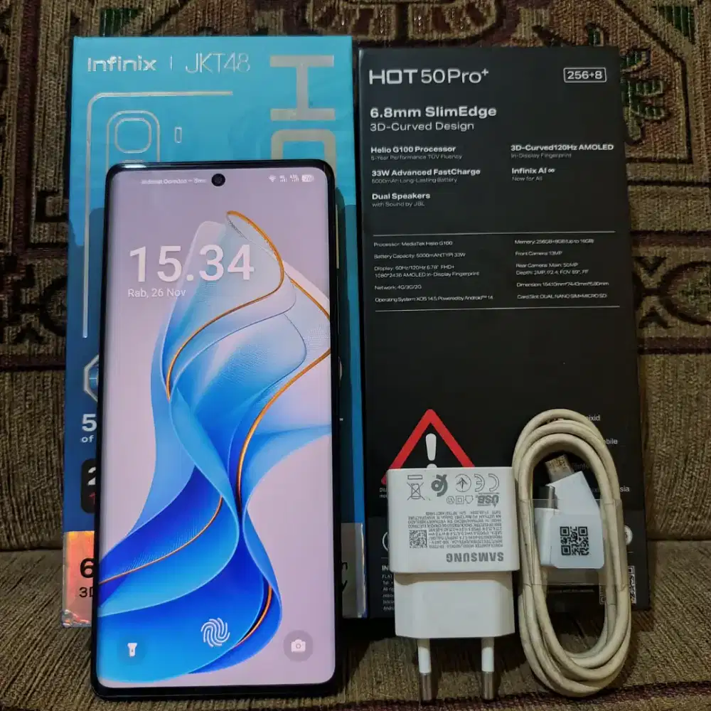 Infinix Hot 50 Pro+ 8+8/256 Fullset