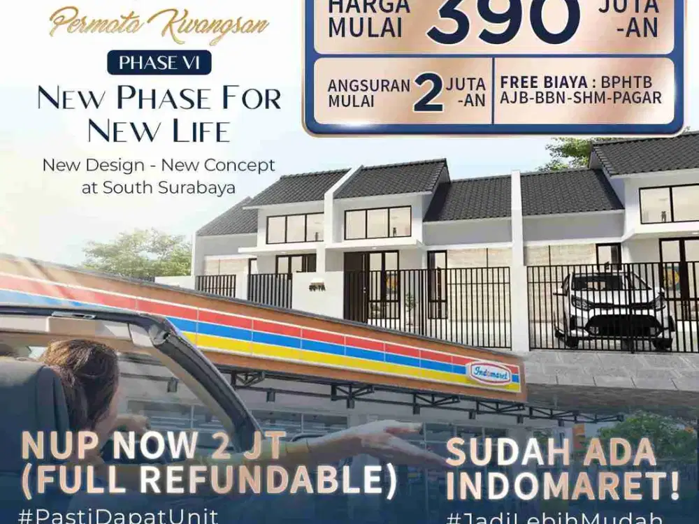 Dijual Rumah Baru Harga Murah di Sedati Sidoarjo