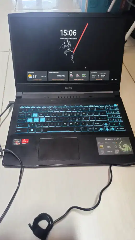 Msi bravo 15 B7E