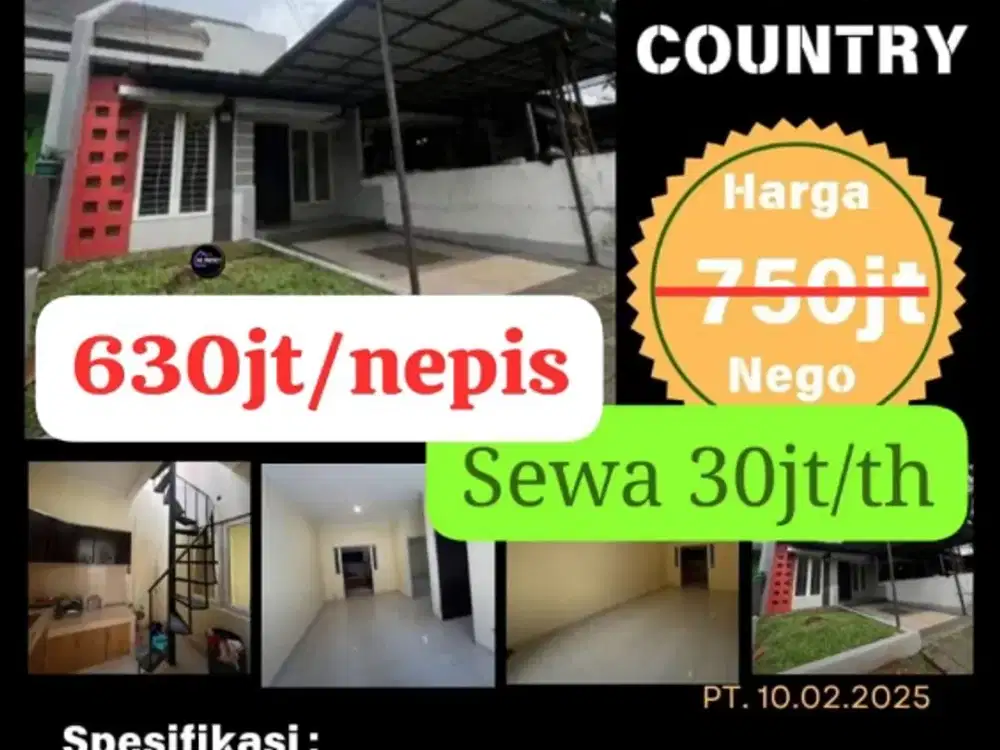 TURUN HARGA RUMAH CIBUBUR COUNTRY