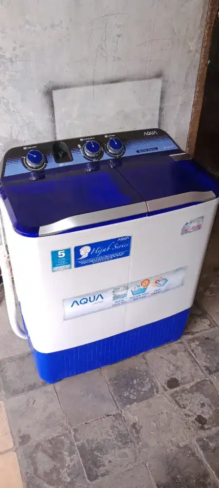 Dijual mesin cuci aqua 8 kilo normal dinamo mesin ori