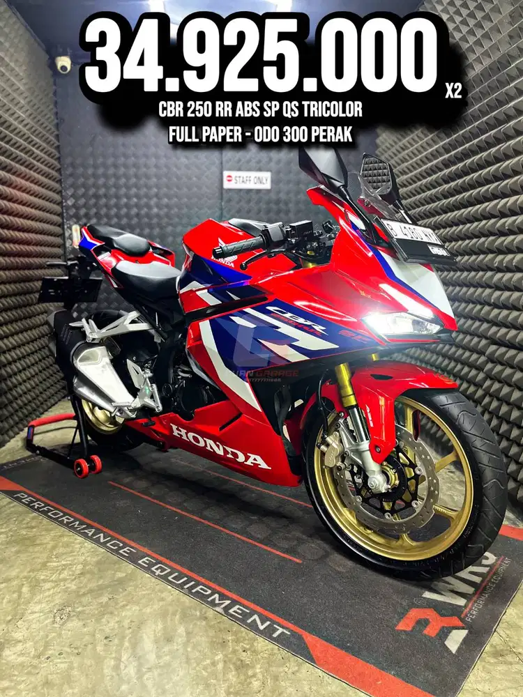 CBR 250 RR OR CBR 250RR ABS SP QS TRICOLOR 2023 FULL ORI LOW KM 3XX