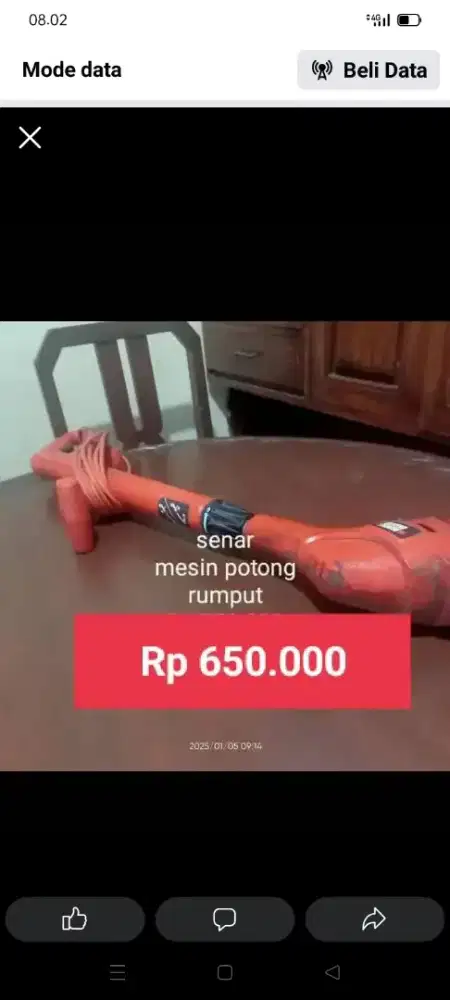 Senar. Mesin potong rumput black Dekker Bogor bekas