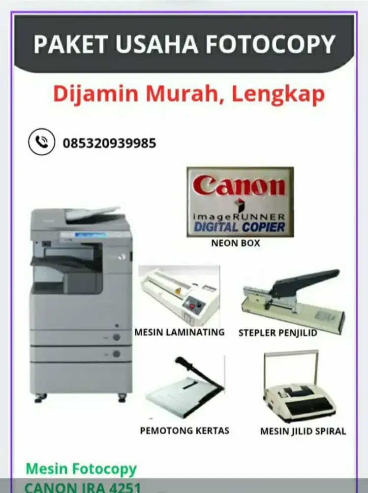 Jual Sepaket Usaha Fotocopy