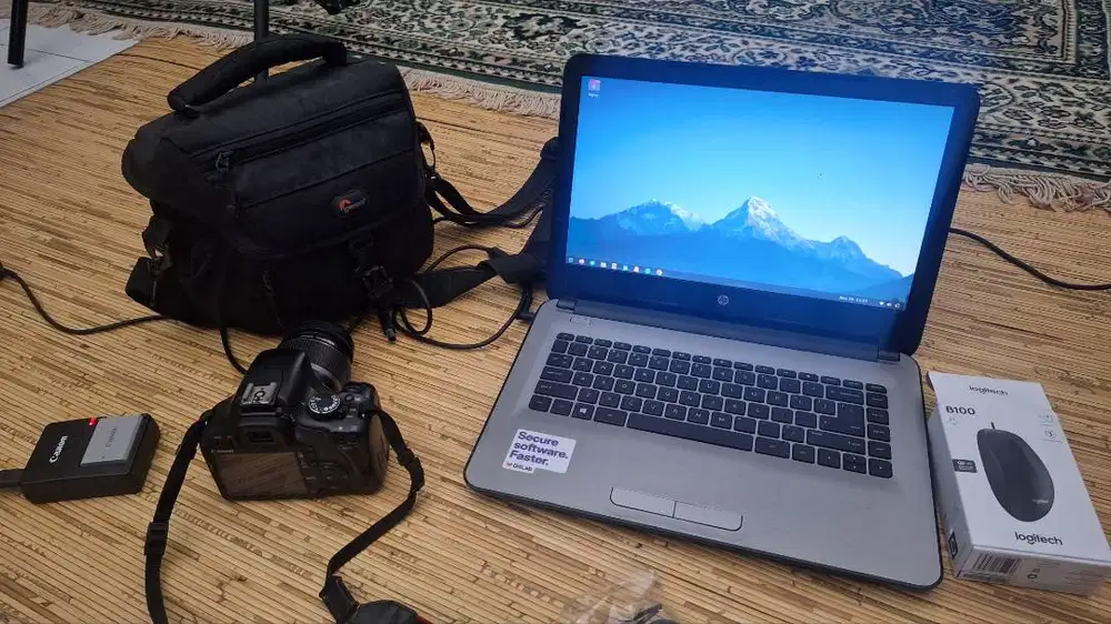 Laptop 2nd HP AMD A8-7410 APU AMD Radeon R5+ Canon 2nd DSLR 450D