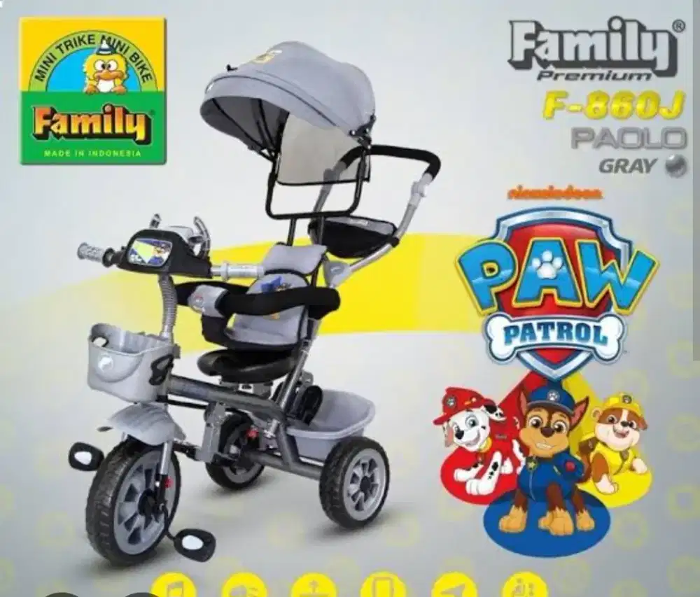 jual sepeda roda 3 familia baru