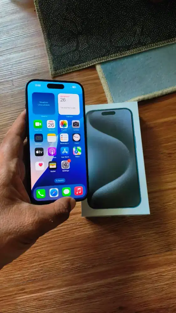 Iphone 15 pro 128gb ibox Fullset baca deskripsi bisa tt hp