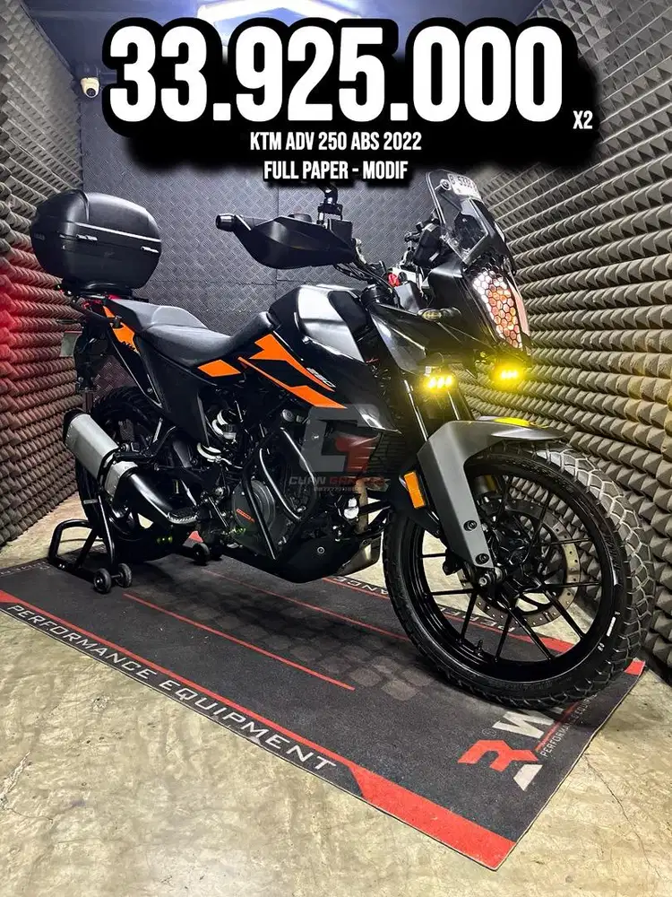 KTM ADV 250 OR ADVENTURE ABS 2022 MODIF TOURING LOW KM PAJAK ON