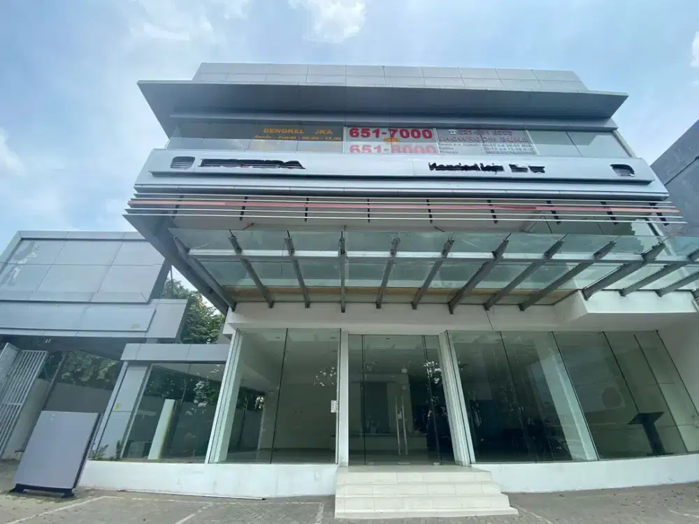 Disewa Gedung Kantor Ex Showroom Di Danau Sunter Utara Lt 1657 Lb 1884 Cocok u/ Showroom Dll