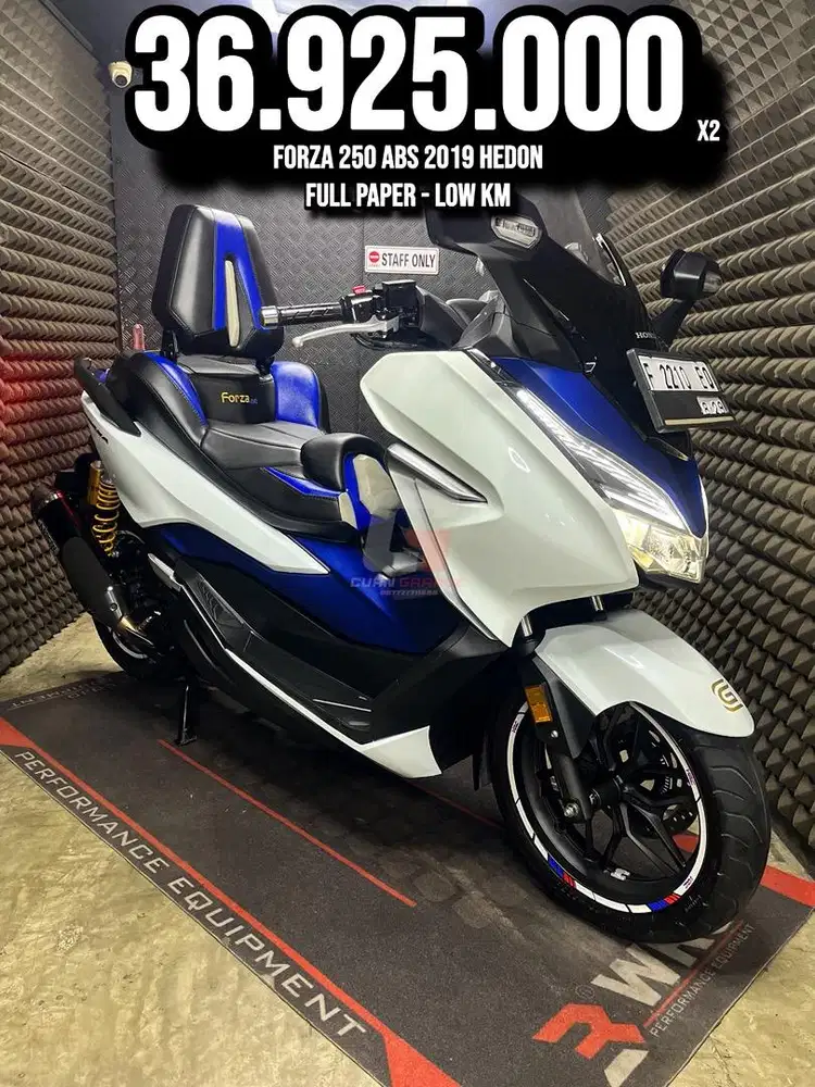 HONDA FORZA 250 ABS 2019 MODIF HEDON OHLINS ARROW LOW KM PAJAK ON