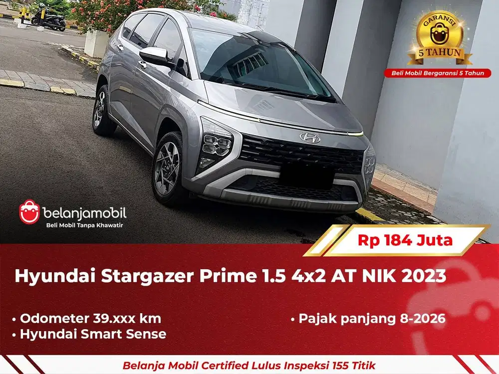 [ GARANSI 5TH ] Hyundai Stargazer Prime 1.5 4x2 AT 2023/2024