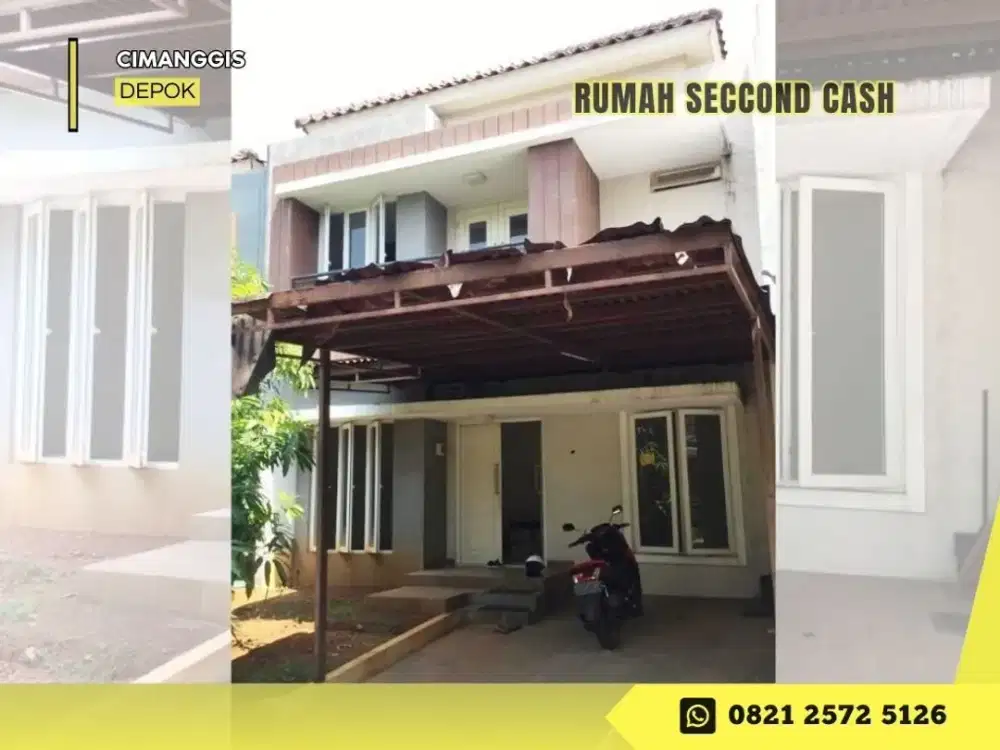Jual Rumah CASH 2lantai dkt Tol cibubur di Perum Rafles Hills
