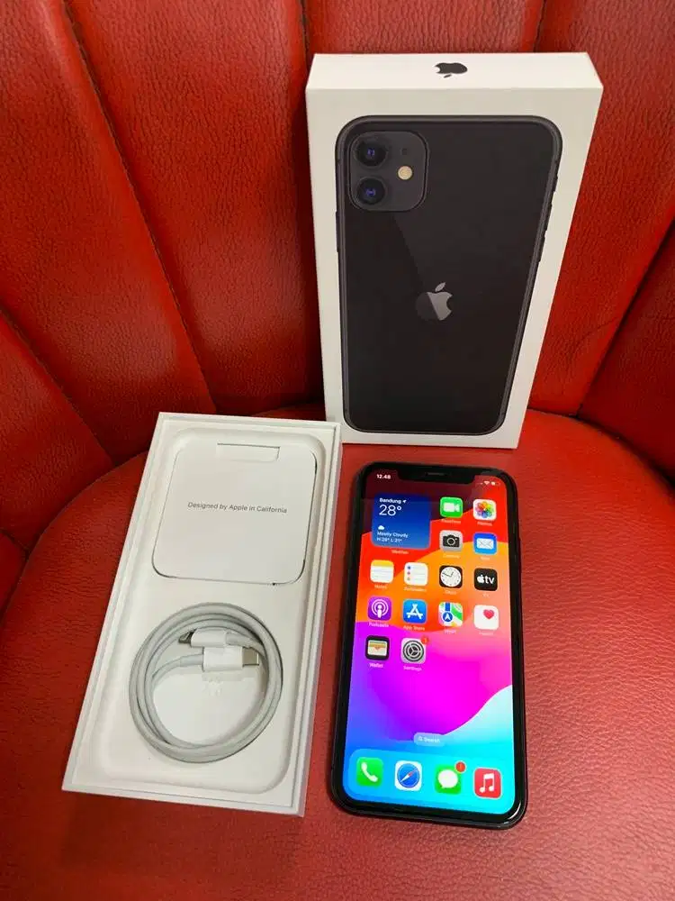 iPhone 11 128gb Black Bea Cukai Setara iBox Sinyal Permanen Full Ori