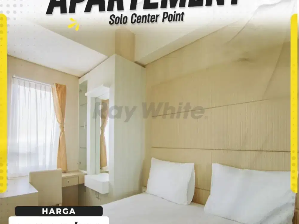 Apartemen Tipe 1BR Full Furnished (City View) di Solo Center Point, Purwosari, disewakan Perbulan