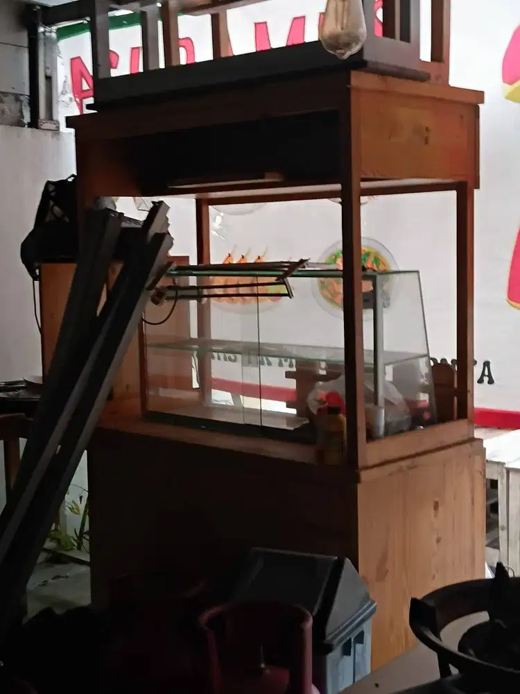 booth gerobak jus/ mie ayam minimalis