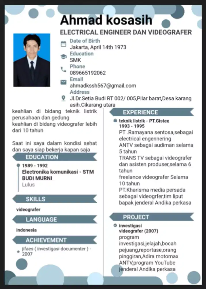 Mencari pekerjaan videografer